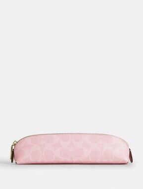 Coach Powder Pink Signature Pencil Case